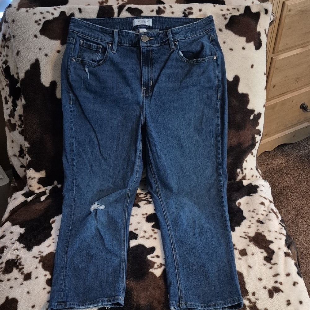 Lane Bryant Dark Blue Cropped Jeans
